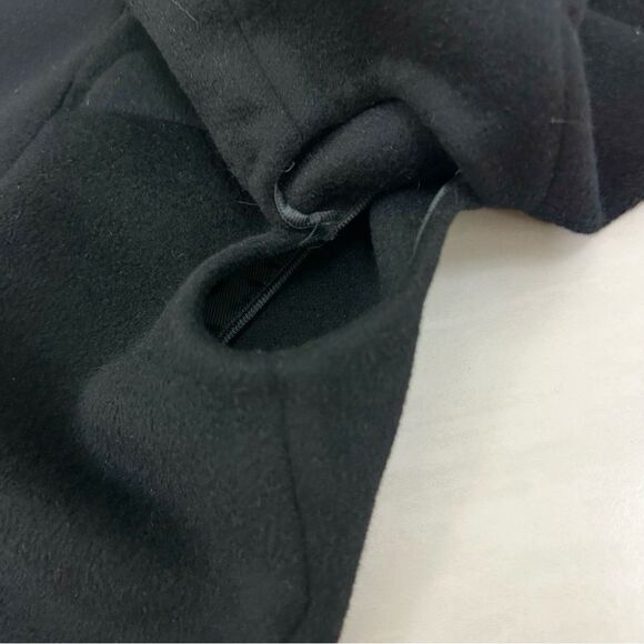 Prada Black Wool Double Breasted Pea Coat - Picture 8 of 15